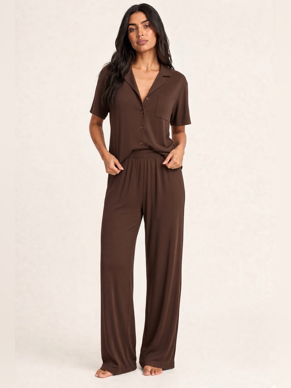 🖤 🤎SKIMS Short Sleeve Pajama Set | Phoenix | NWT